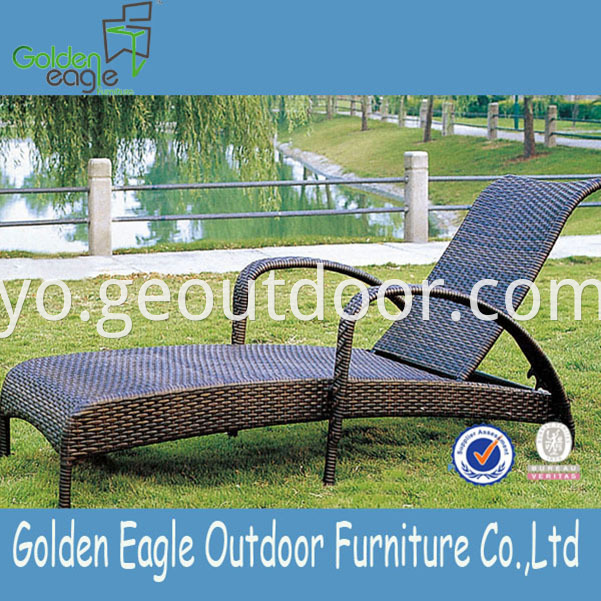 rattan aluminium garden lounger furniture